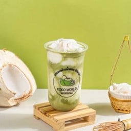 สมูทตี้มัทฉะมะพร้าวน้ำหอม