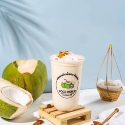 สมูทตี้มะพร้าวน้ำหอม นมอัลมอนด์