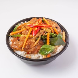ข้าวปลาดอลลี่ ซอสพริกไทยดำ
