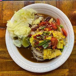 ตำซั่วปลาร้า-ปูปลาร้า