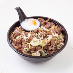 ข้าวหน้าเนื้อยากินิกุไข่ออนเซ็น