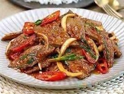 พริกเผา เครื่องในไก่