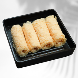 ฟองเต้าหู้ทอดม้วน SOY BEAN RING ROLL (4 Pcs.) 响铃卷 
