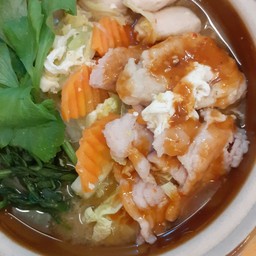 สุกี้หมู  น้ำหรือแห้ง