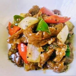 เนื้อผัดพริกไทยดำ