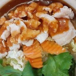 สุกี้ไก่  น้ำหรือแห้ง