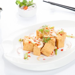 เต้าหู้ผัดพริกเกลือเจ