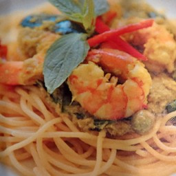 สปาเก็ตตี้ แกงเขียวหวาน (Spaghetti Sweet  Green  Curry)