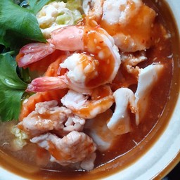 สุกี้ทะเล   น้ำหรือแห้ง