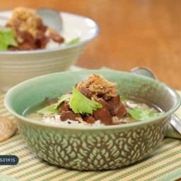 ข้าวต้มหมูบะเต๊ง 🐷 ต้มยำหัวปลา