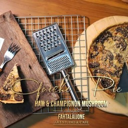 คีชพายเเฮมเห็ดชีสทรัฟเฟิล