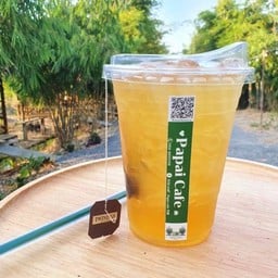 ชาสตอเบอรรี่โซดา (ภาพโฆณาคือชาพีช)