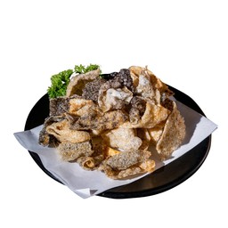 หนังปลาแซลมอนทอด