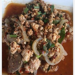 ลาบหมูสุก