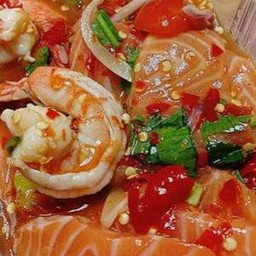 ยำกุ้งสุก