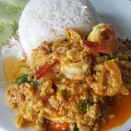ข้าวกุ้งผัดผงกระหรี่