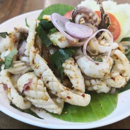 ลาบปลาหมึก