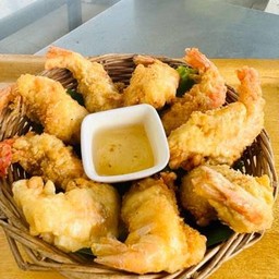 กุ้งชุปแป้งทอด