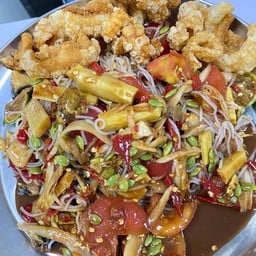 ตำชั่วใส่กากหมูมัน