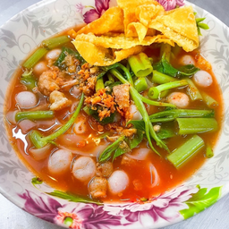 เย็นโฟหม่าล่าลูกชิ้นปลาหัวนม