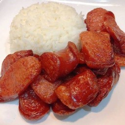 ข้าวสวย+กุนเชียงทอด