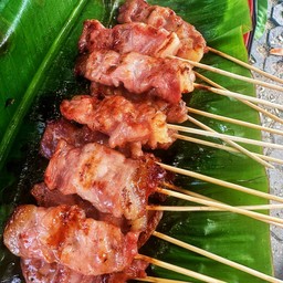 หมูปิ้งโบราณ หน้าเซเว่นคลองลำเจียก