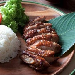 ข้าวไก่ย่างเวียดนาม  Vietnamese Roast Chicken Rice