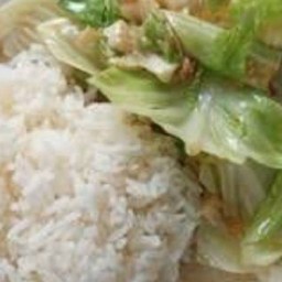 ข้าวกระหล่ำปลีน้ำปลา