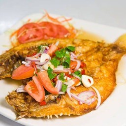 ปลาทับทิมทอดน้ำปลา