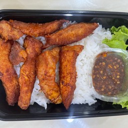 ข้าว-หมูทอด ทอดใหม่ทุกออเดอร์