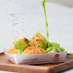 ปาท่องโก๋ย่าง ราดดิป Patongko grill