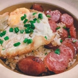 ข้าวกุนเชียงอบหม้อดิน