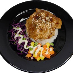 ร้านข้าวข้างมอ ข้าวหน้าไก่-หมูเทอริยากิ ข้าวหน้าญี่ปุ่น