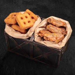 NEW ORLEANS CHICKEN WINGS  HASHBROWNS