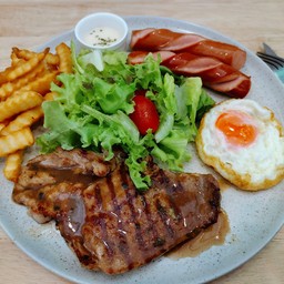 สเต็กหมูเ เซท
