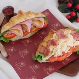 ครัวซองแฮมหรือไข่เบคอน