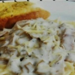 สปาเก็ตตี้ซอสขาว(Spaghetti White Cream Sauce)