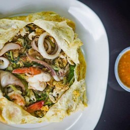 สุกี้แห้งห่อไข่