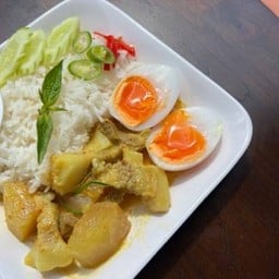 Pork Curry Rice With Soft Boiled Egg
