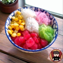 ซาหริ่มทับทิมข้าวโพด