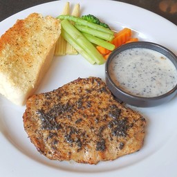 Black Truffe Pork Steak (แบล็คทรัฟเฟิลสเต็กหมู)