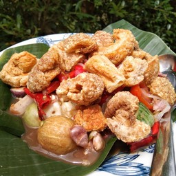 ตำเส้นเล็กปลาร้าแคบหมู