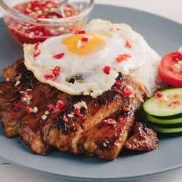 ข้าวหมูย่างตะไคร้