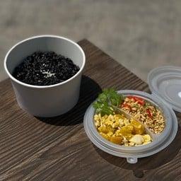 ไก่ผัดฟักทอง และ คั่วกลิ้งไก่ (347kcal)