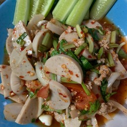 ยำหมูยอ-หมูสับ