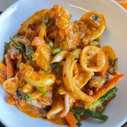 หมึกผัดไข่เค็ม(กับข้าว)