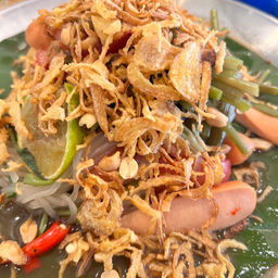 ตำเส้นเล็กริมโขงปลาร้านัว