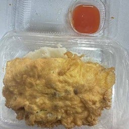 ข้าวไข่เจียวหมูสับ -น้ำพริก