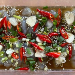 กุ้งดองน้ำปลากวน 6 ตัว พร้อมสาหร่าย