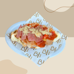 Croffle Pizza Ham Cheese